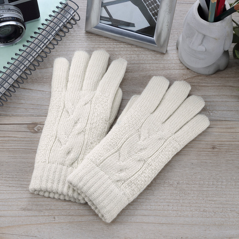 JG701 - One Dozen Ladies Double Layer Lining Kint Gloves