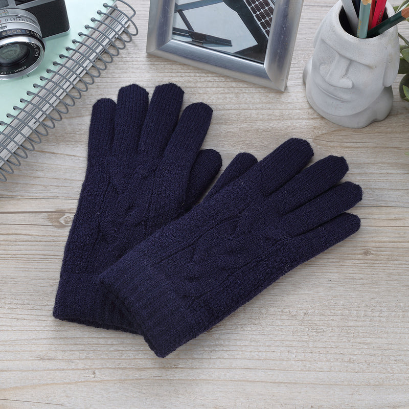 JG701 - One Dozen Ladies Double Layer Lining Kint Gloves