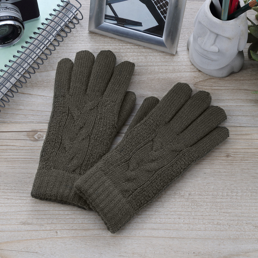 JG701 - One Dozen Ladies Double Layer Lining Kint Gloves