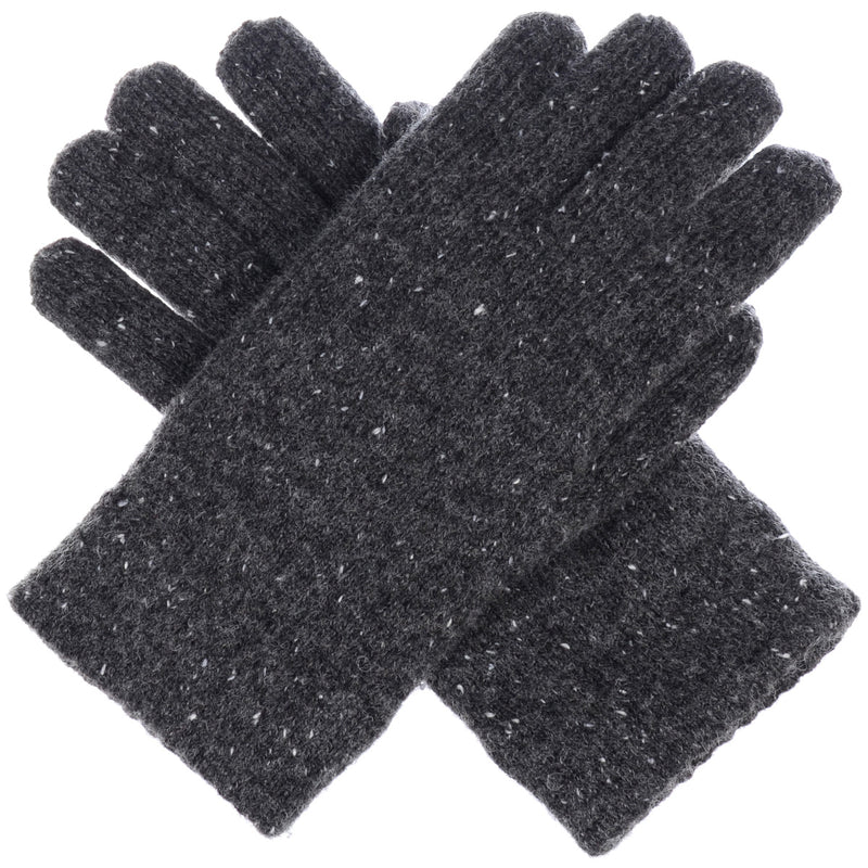 JG721 - One Dozen Ladies Toasty Warm Plush fleece Lined Knit Glove in Glitter