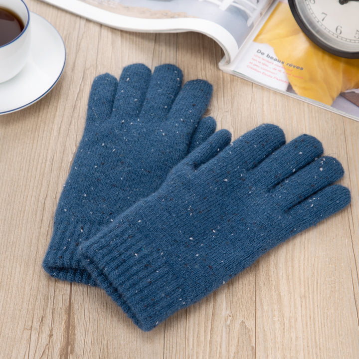 JG721 - One Dozen Ladies Toasty Warm Plush fleece Lined Knit Glove in Glitter
