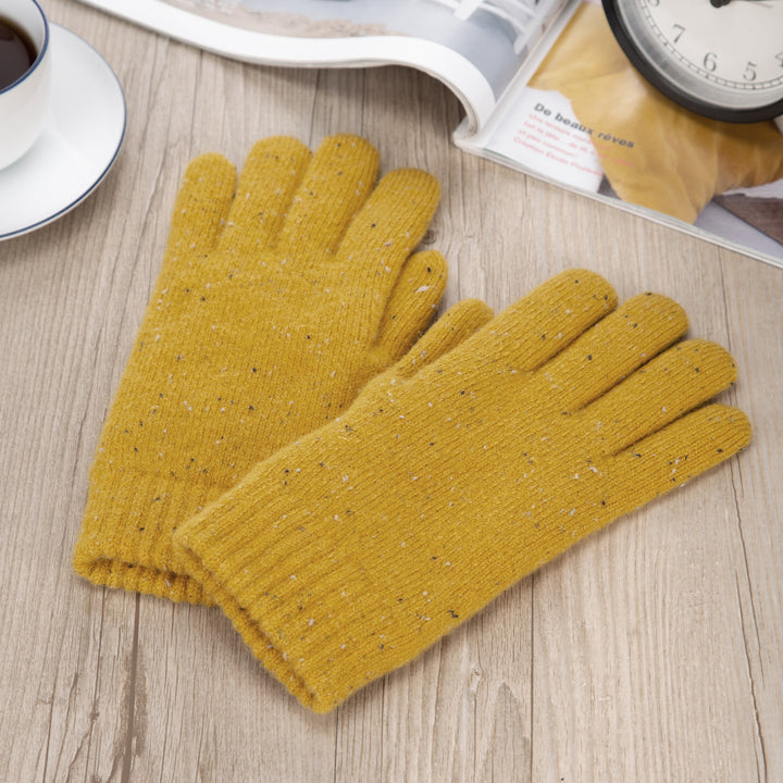 JG721 - One Dozen Ladies Toasty Warm Plush fleece Lined Knit Glove in Glitter