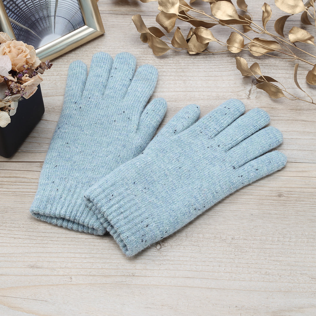 JG721 - One Dozen Ladies Toasty Warm Plush fleece Lined Knit Glove in Glitter