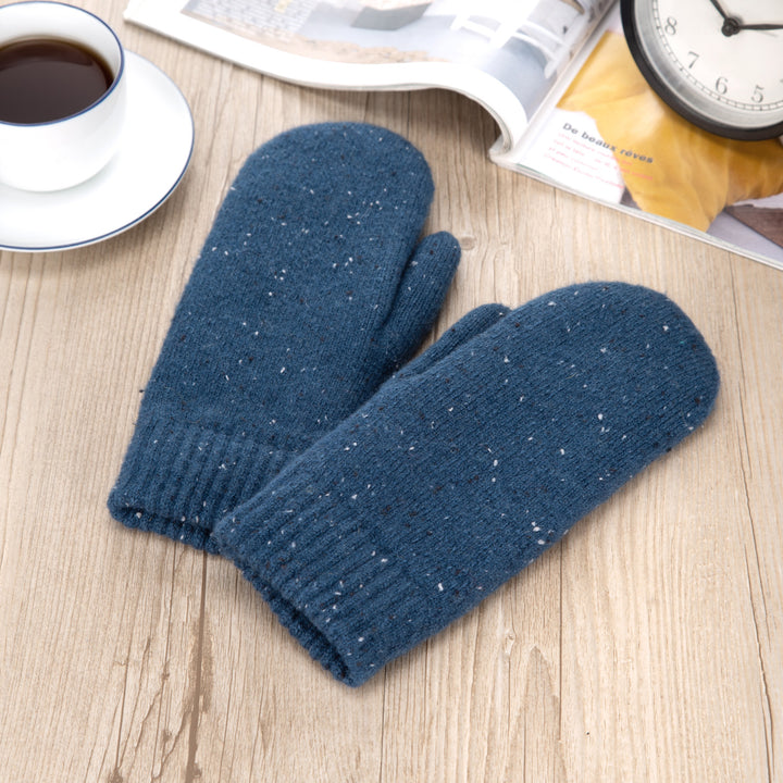 JG721M - One Dozen Chevron Warm Fleece Lined Knit Mittens Gloves