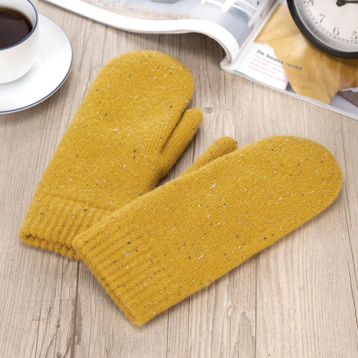 JG721M - One Dozen Chevron Warm Fleece Lined Knit Mittens Gloves