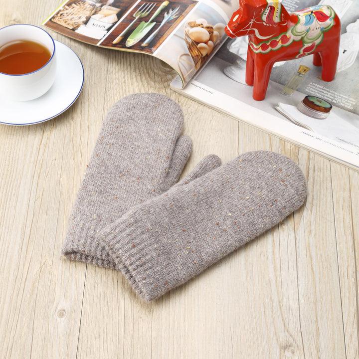 JG721M - One Dozen Chevron Warm Fleece Lined Knit Mittens Gloves