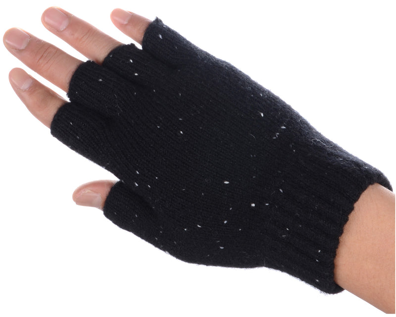 JG723 - One Dozen Heather Knit Finger less Gloves