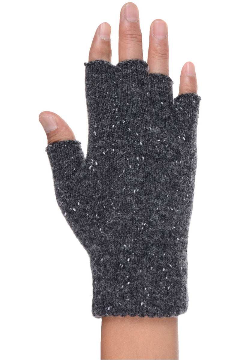 JG723 - One Dozen Heather Knit Finger less Gloves