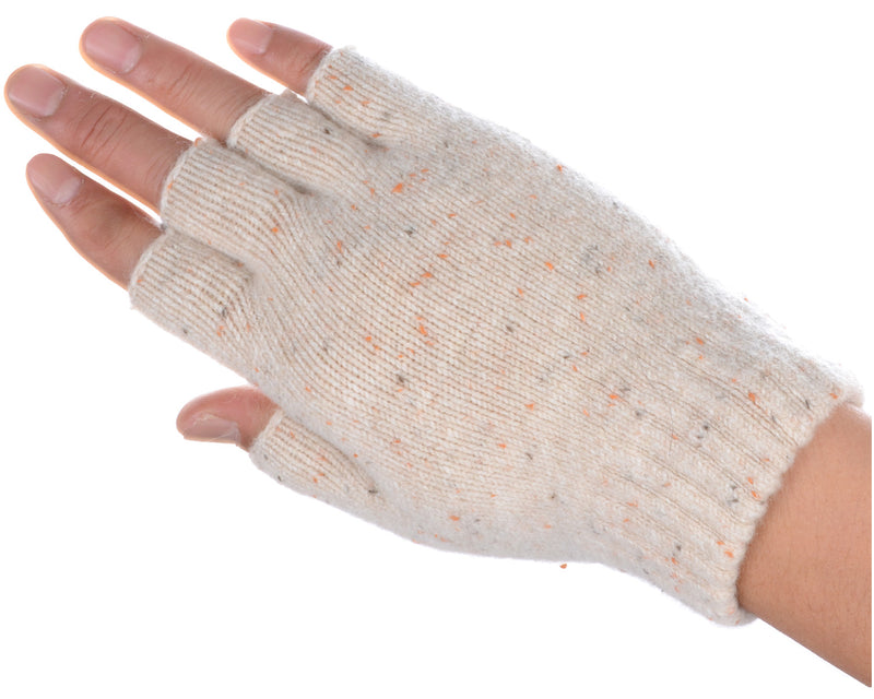 JG723 - One Dozen Heather Knit Finger less Gloves