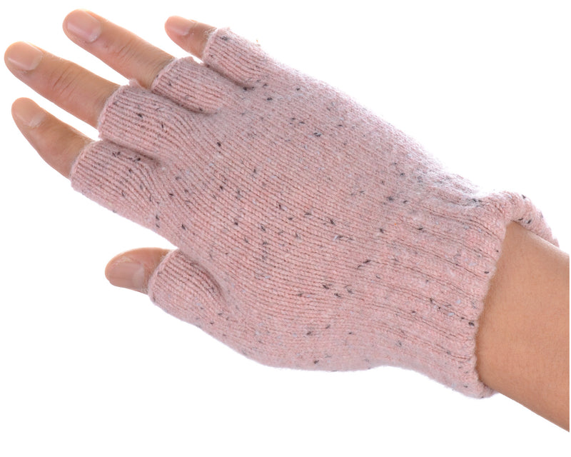 JG723 - One Dozen Heather Knit Finger less Gloves