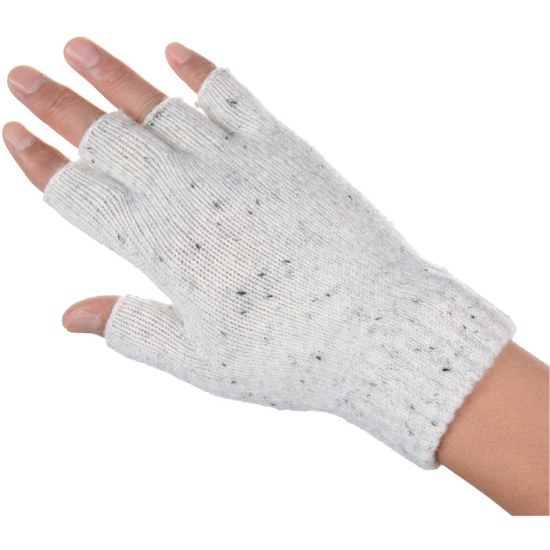 JG723 - One Dozen Heather Knit Finger less Gloves