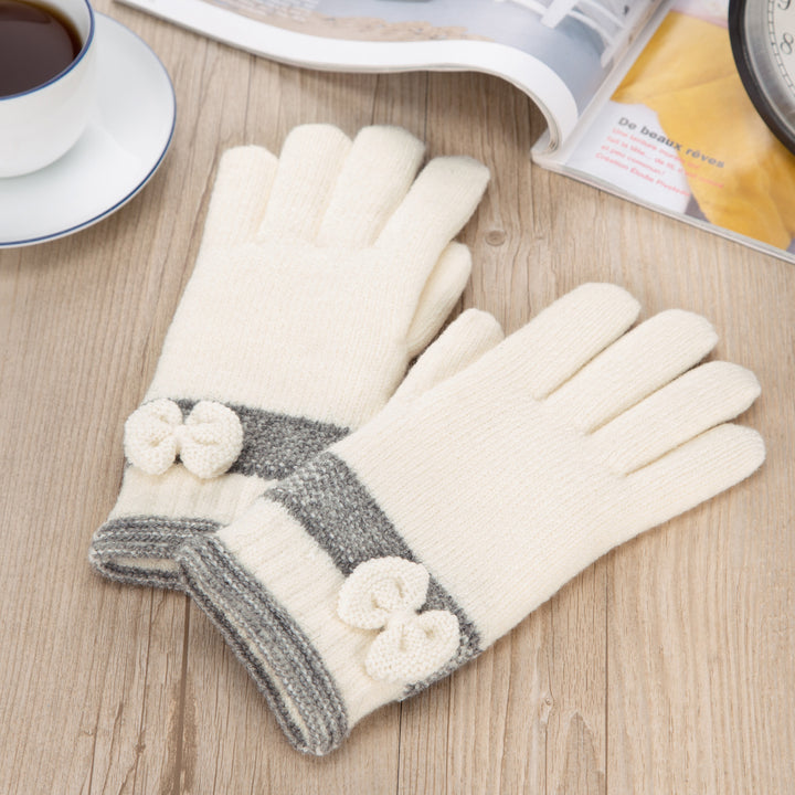 JG732 - One Dozen Ladies Double Layer Lining Knit Gloves