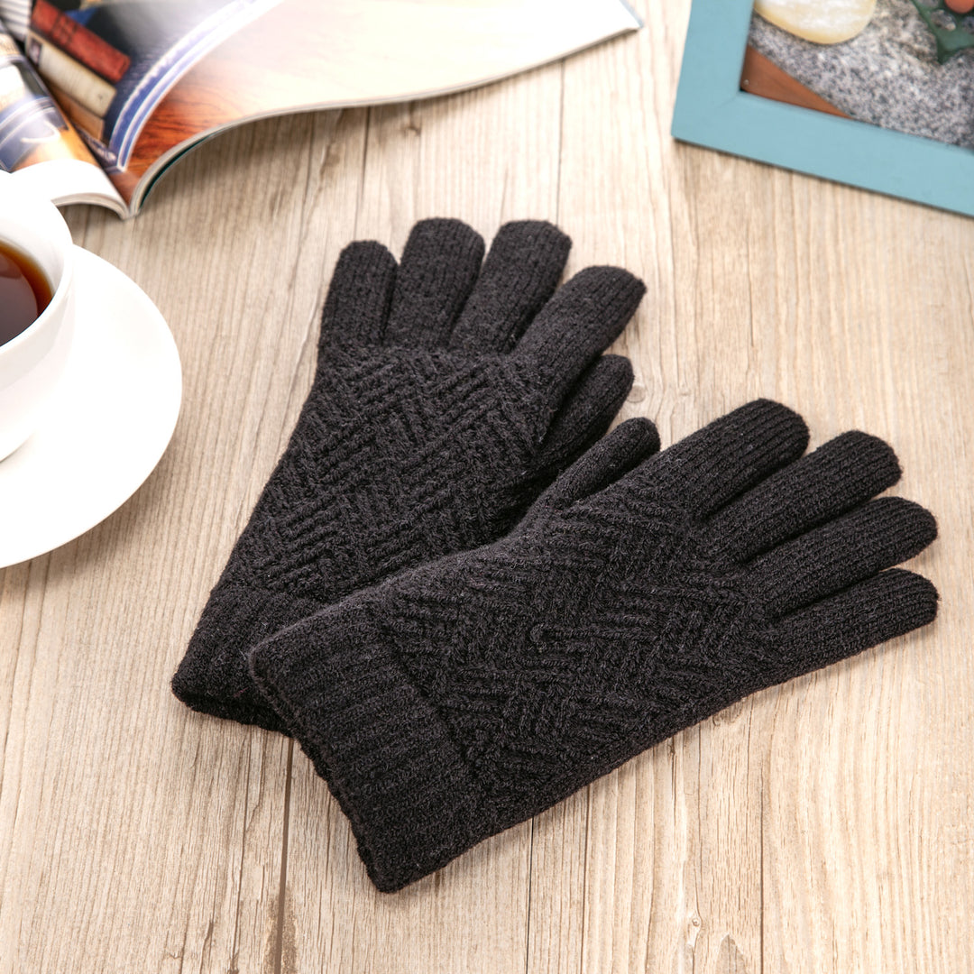 JG733 - One Dozen Ladies Double Layer Lining Knit Gloves