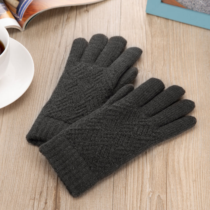 JG733 - One Dozen Ladies Double Layer Lining Knit Gloves