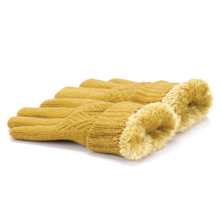 JG733 - One Dozen Ladies Double Layer Lining Knit Gloves