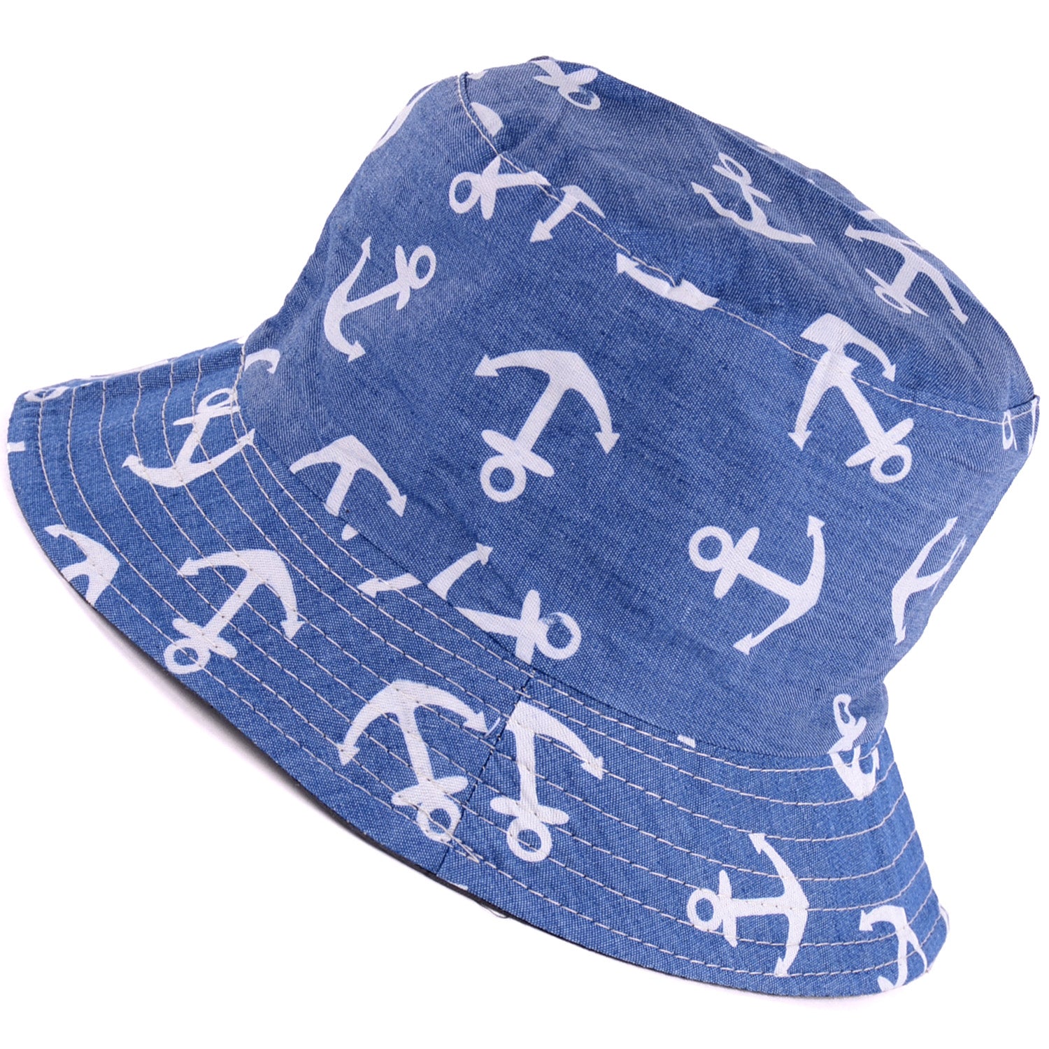 JH615B_MID DENIM - One Piece Hats