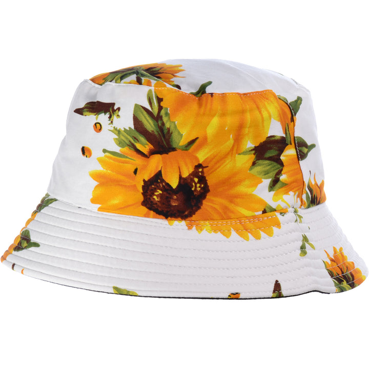 JH618_SUNFLOWER_WHITE - One Piece Hats