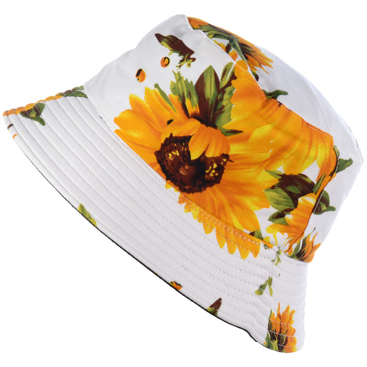 JH618_SUNFLOWER_WHITE - One Piece Hats