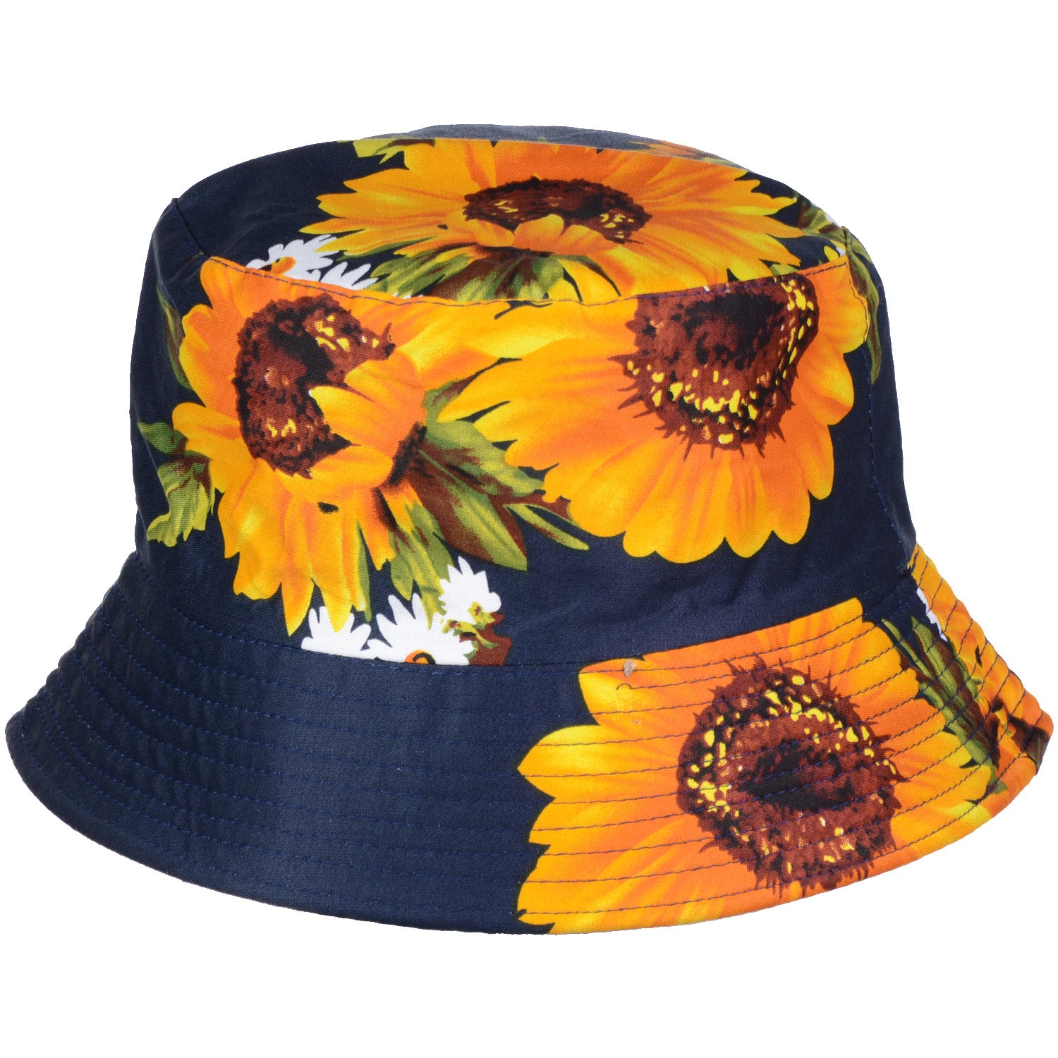 JH618_SUNFLOWER_NAVY - One Piece Hats
