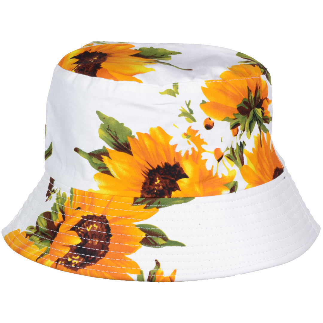 JH618_SUNFLOWER_WHITE - One Piece Hats