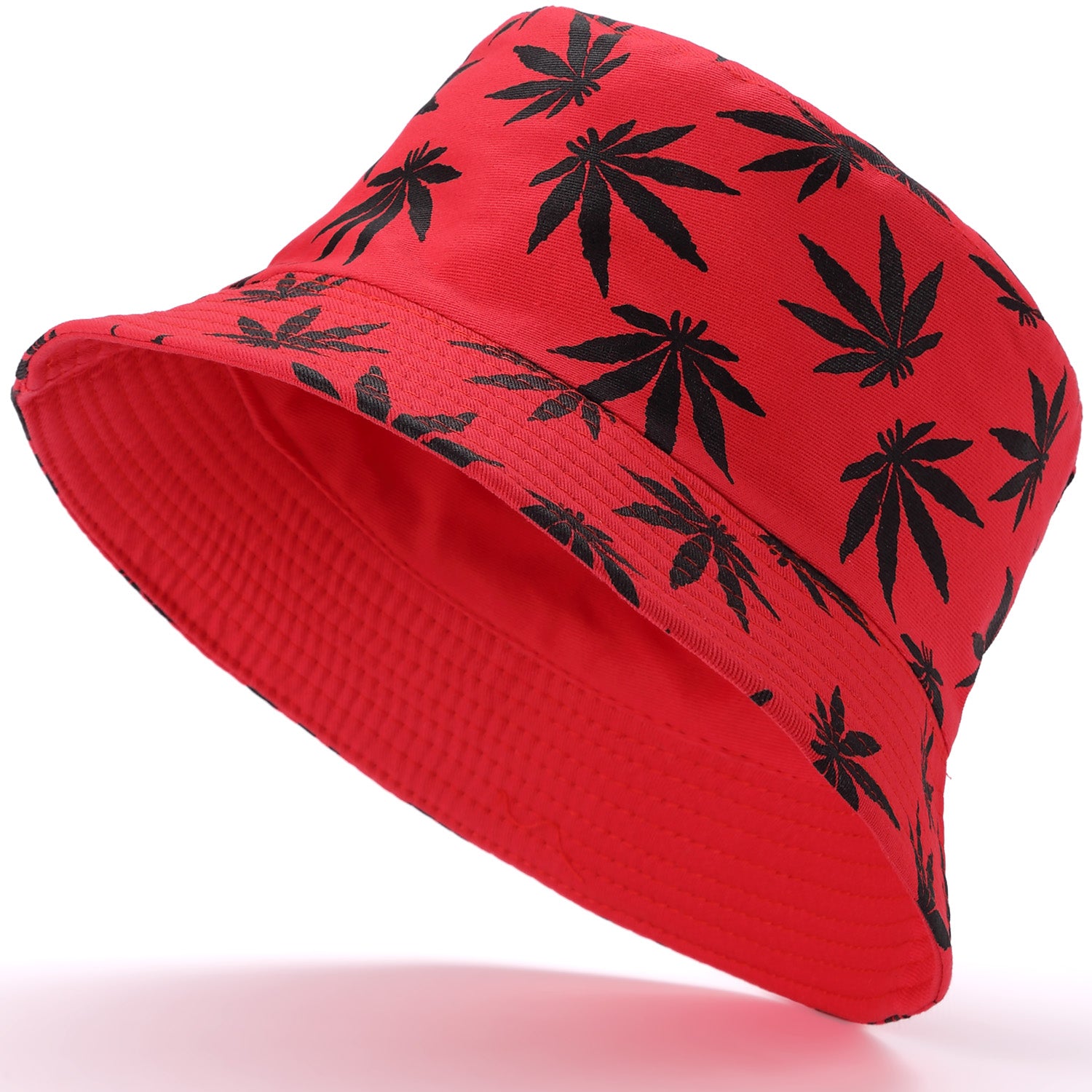 JH857_Red / Black - One Piece Hats