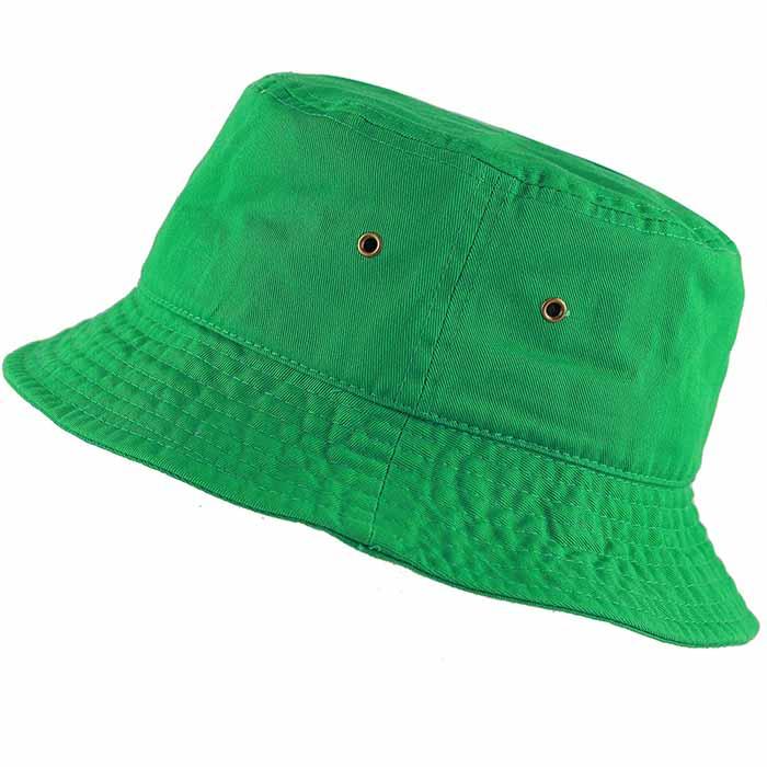 1500_Kelly Green - One Piece Solid Color bucket Hat