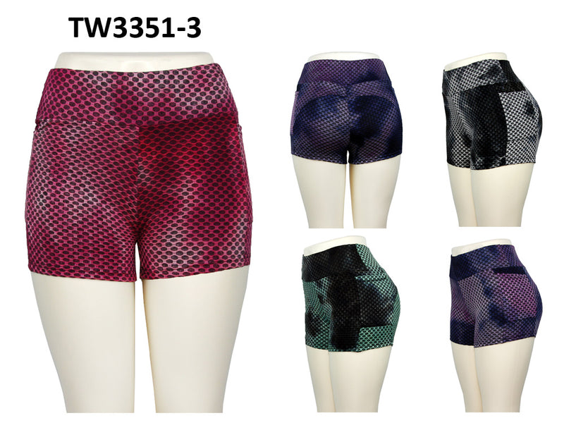 TW3351-3 - One Dozen Ladies Active Wear Shorts