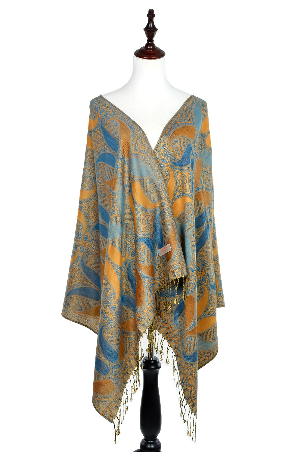 A18_18 - One Piece Pasiley Print Pashmina Shawl Scarf
