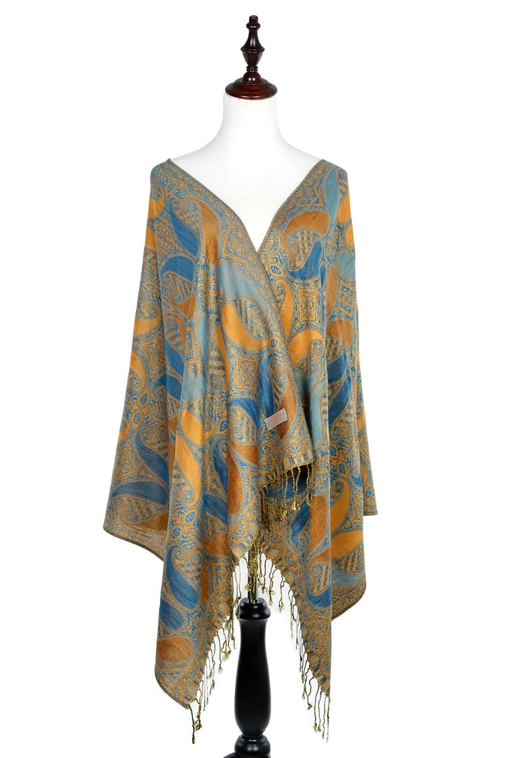 A18_18 - One Piece Pasiley Print Pashmina Shawl Scarf