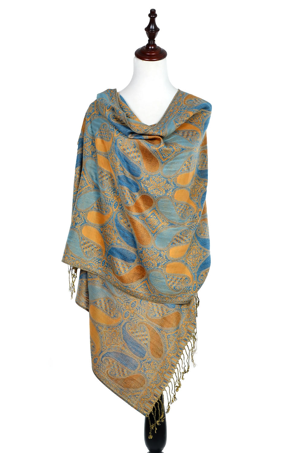A18_18 - One Piece Pasiley Print Pashmina Shawl Scarf