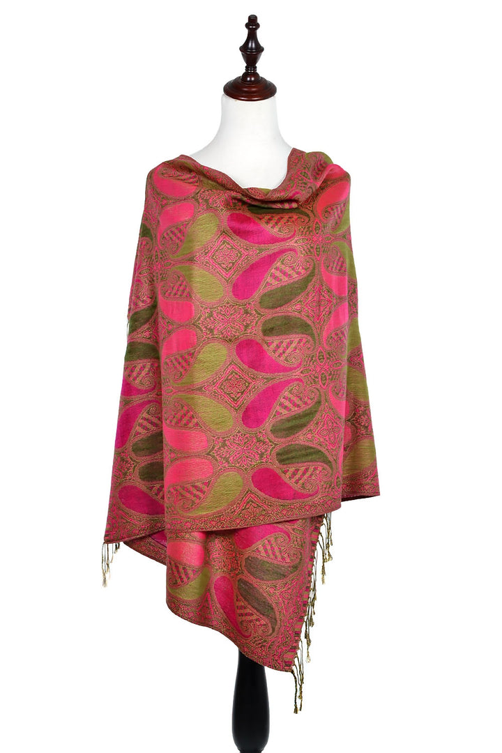 A18_20 - One Piece Pasiley Print Pashmina Shawl Scarf