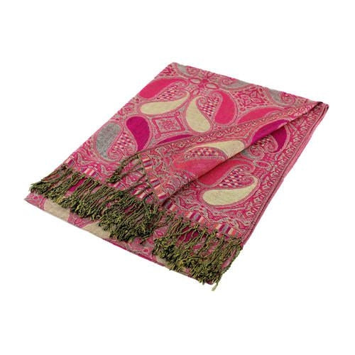 A18_24 - One Piece Pasiley Print Pashmina Shawl Scarf