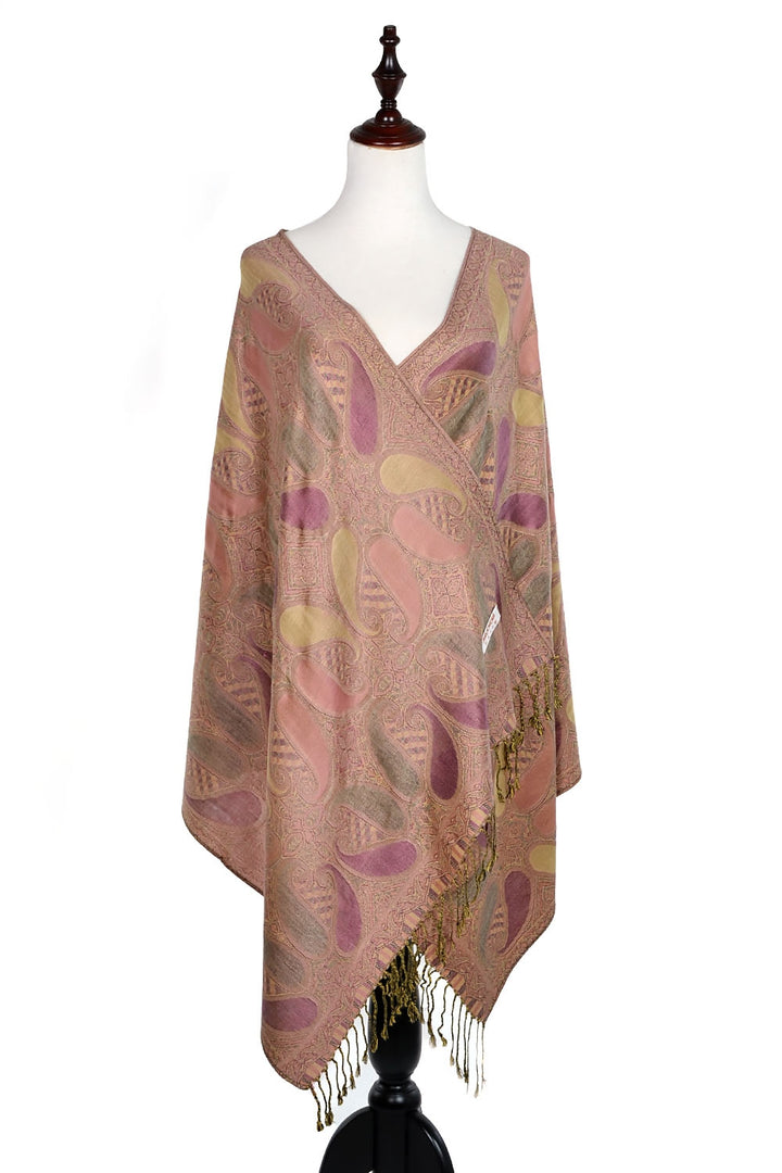A18_28 - One Piece Pasiley Print Pashmina Shawl Scarf