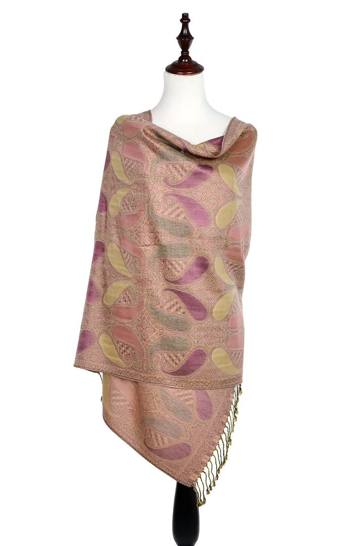 A18_28 - One Piece Pasiley Print Pashmina Shawl Scarf