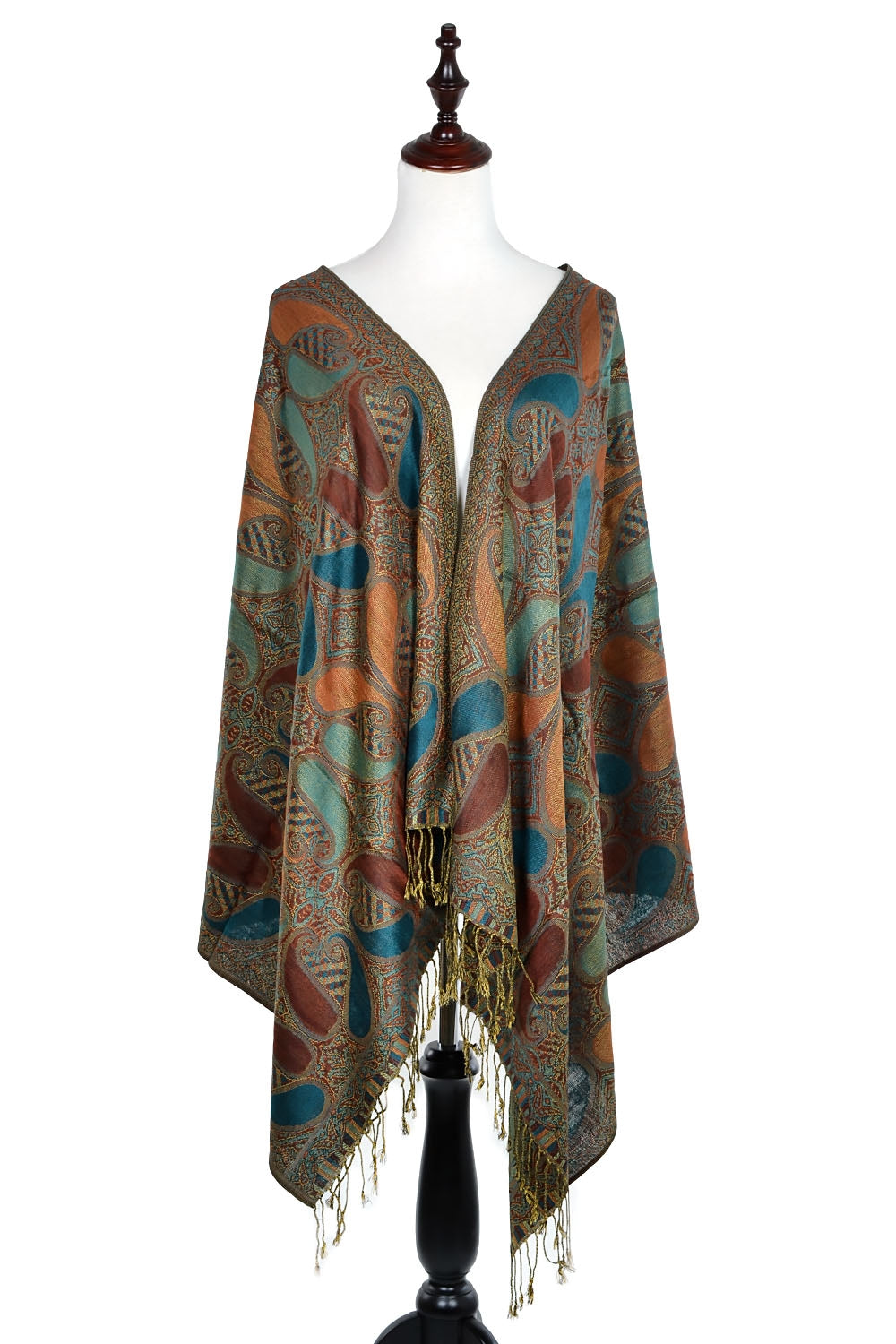 A18_3 - One Piece Pasiley Print Pashmina Shawl Scarf
