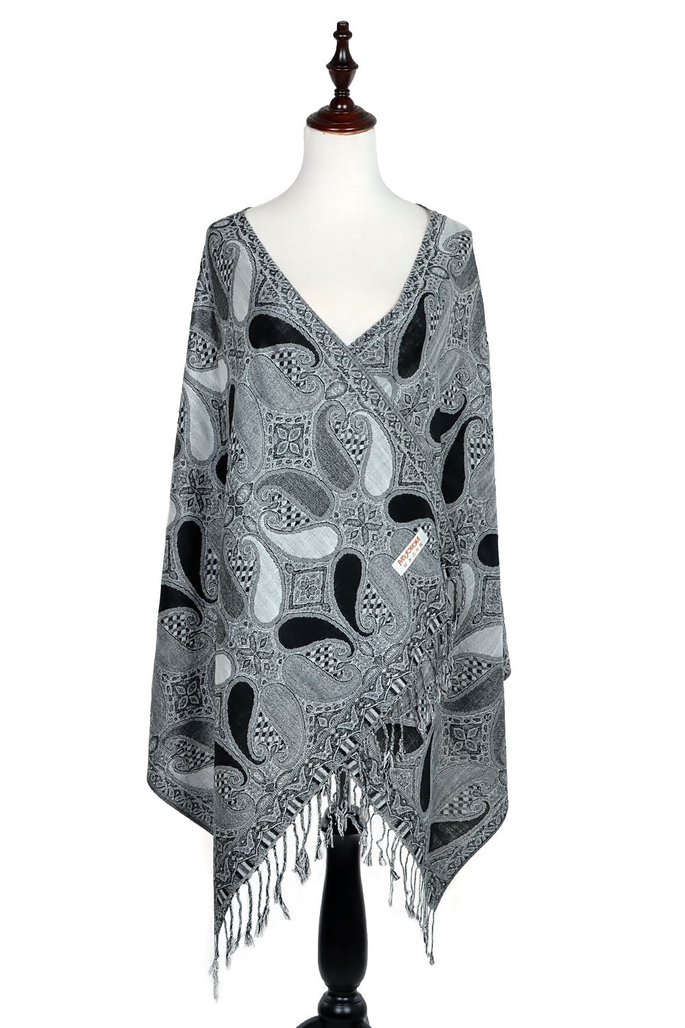 A18_36 - One Piece Pasiley Print Pashmina Shawl Scarf