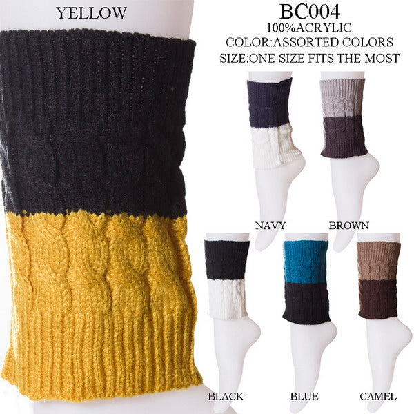 BC004 - One Dozen Boot Cuff with two tone colors