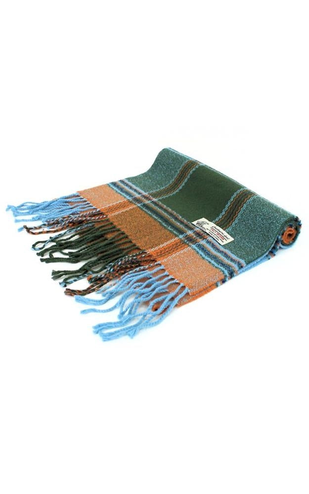 29-2 - One Dozen Multi Blue Cashmere Feel Scarves