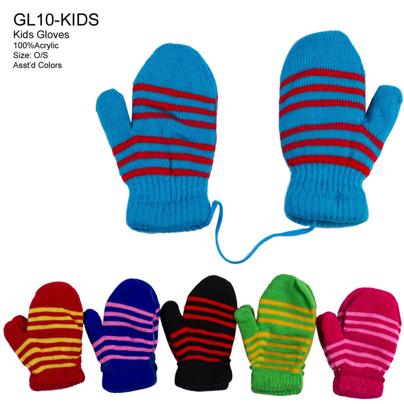 GL10 - One Dozen Kids Mitten Gloves