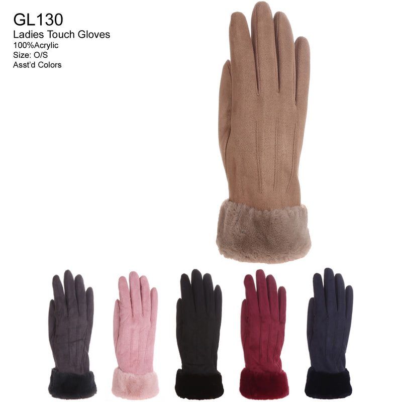 GL130 - One Dozen Ladies Fleece Texting Gloves