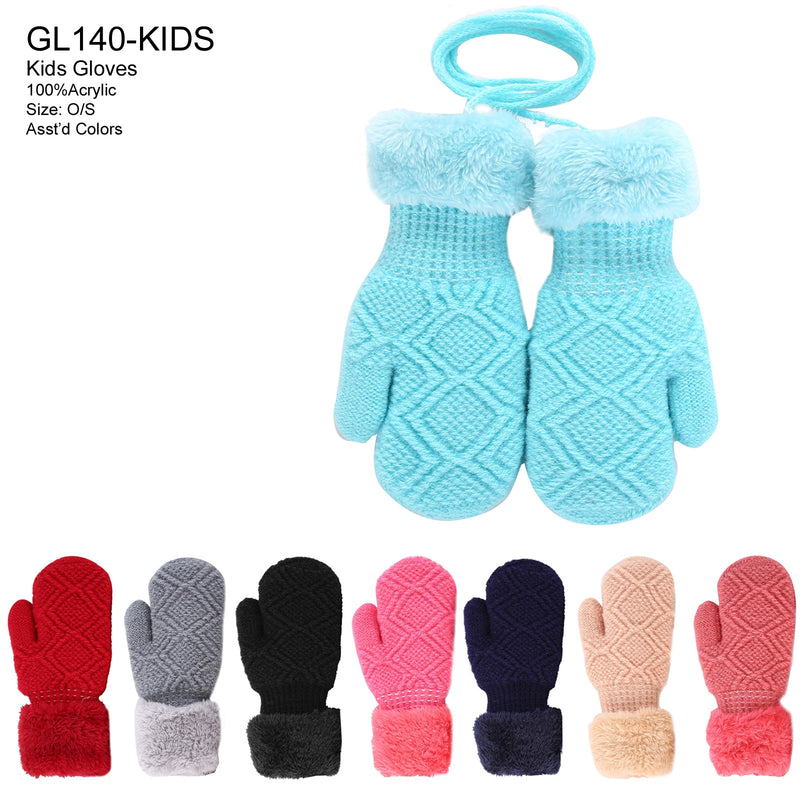 GL140 - One Dozen Kids Mitten Gloves