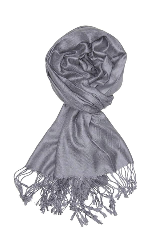 C22 - One Piece Gray Color Fashion Pashmina Shawl Scarf