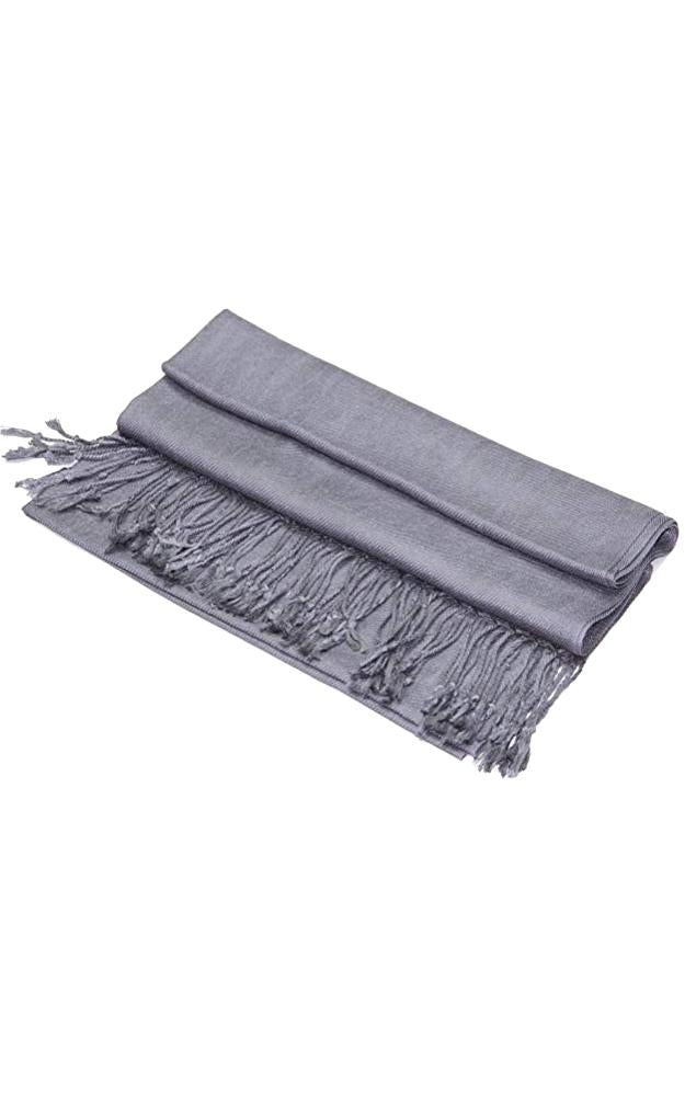C22 - One Piece Gray Color Fashion Pashmina Shawl Scarf