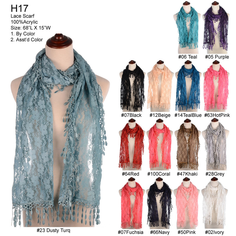H17 - One Dozen Scarves