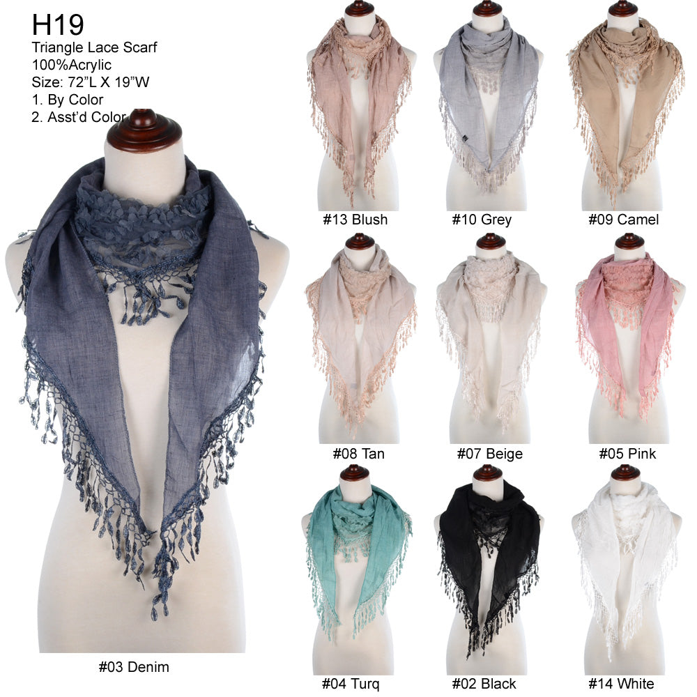 H19 - One Dozen Scarves