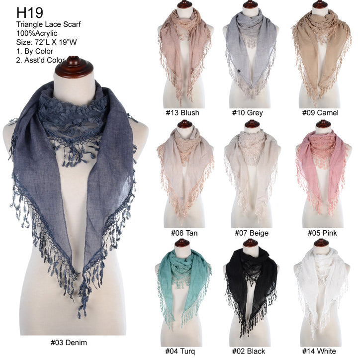 H19 - One Dozen Scarves