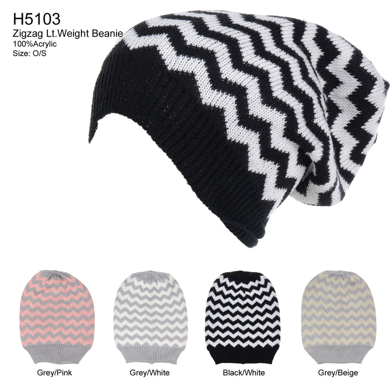 H5103 - One Dozen Unisex Beanie Hats