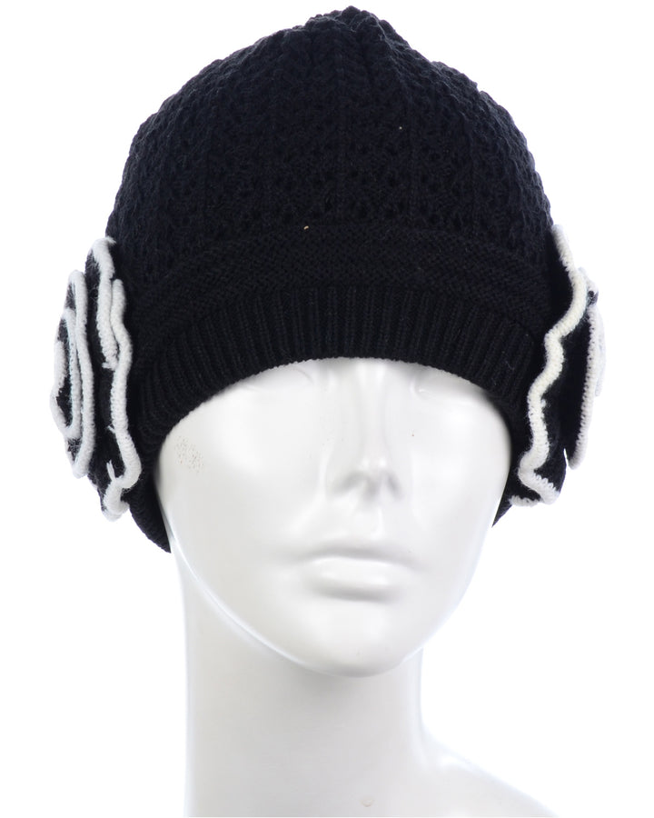 H5247 - One Dozen Double Layer Winter Beanie Hat with Plush Fur Cuff