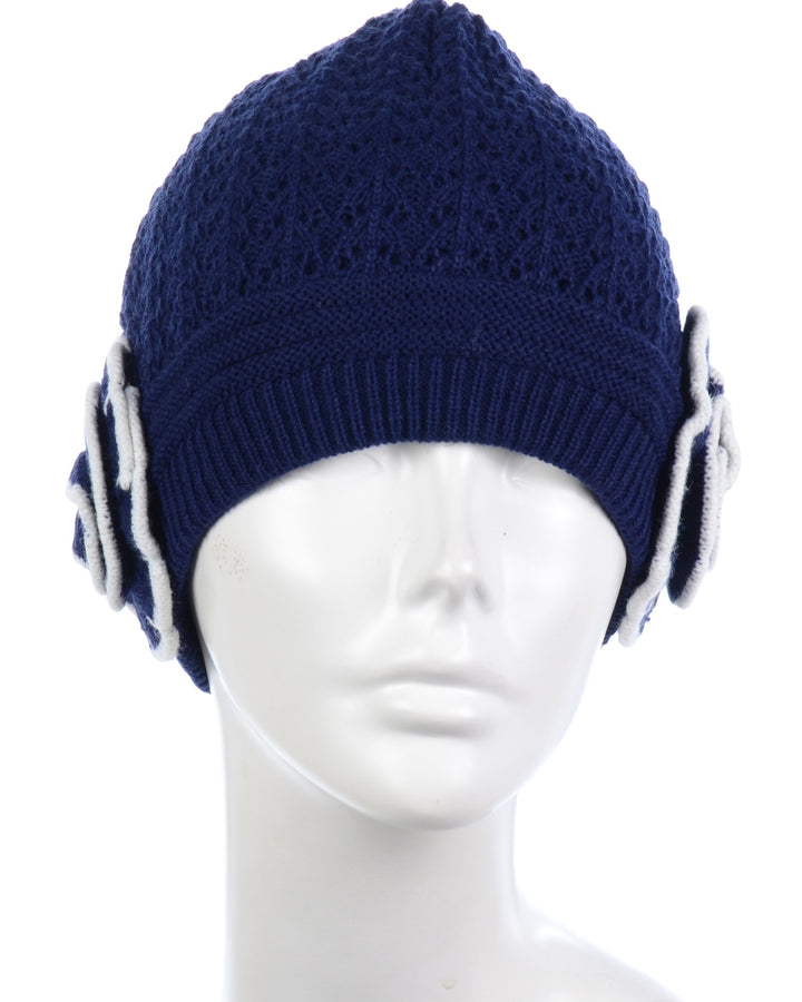 H5247 - One Dozen Double Layer Winter Beanie Hat with Plush Fur Cuff