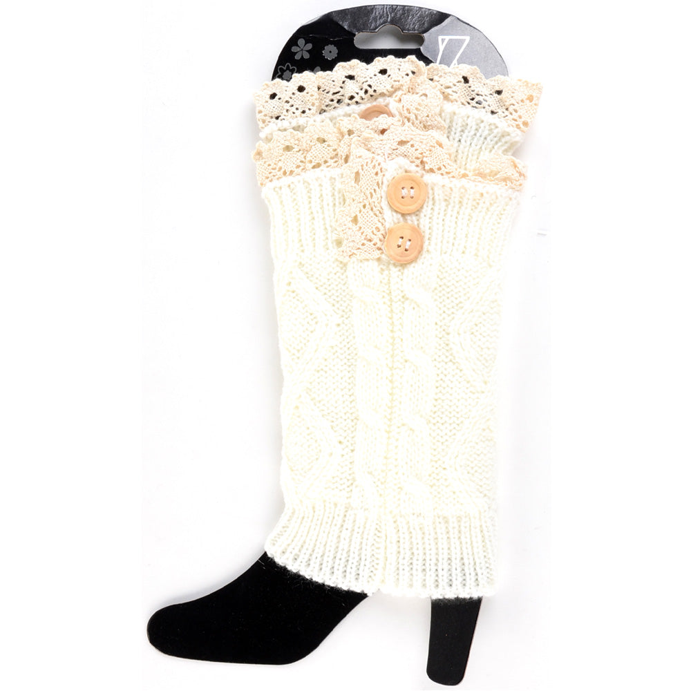 J04 - One Dozen cable knitted lace trim